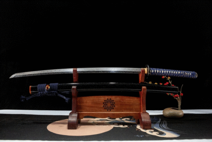 Void Whisper‌: Hand Forged Japanese Katana T10 Steel Blade Black Saya