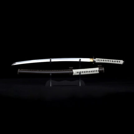 Dustspine: Hand Forged Japanese Katana High Manganese Steel Blade Brown Saya